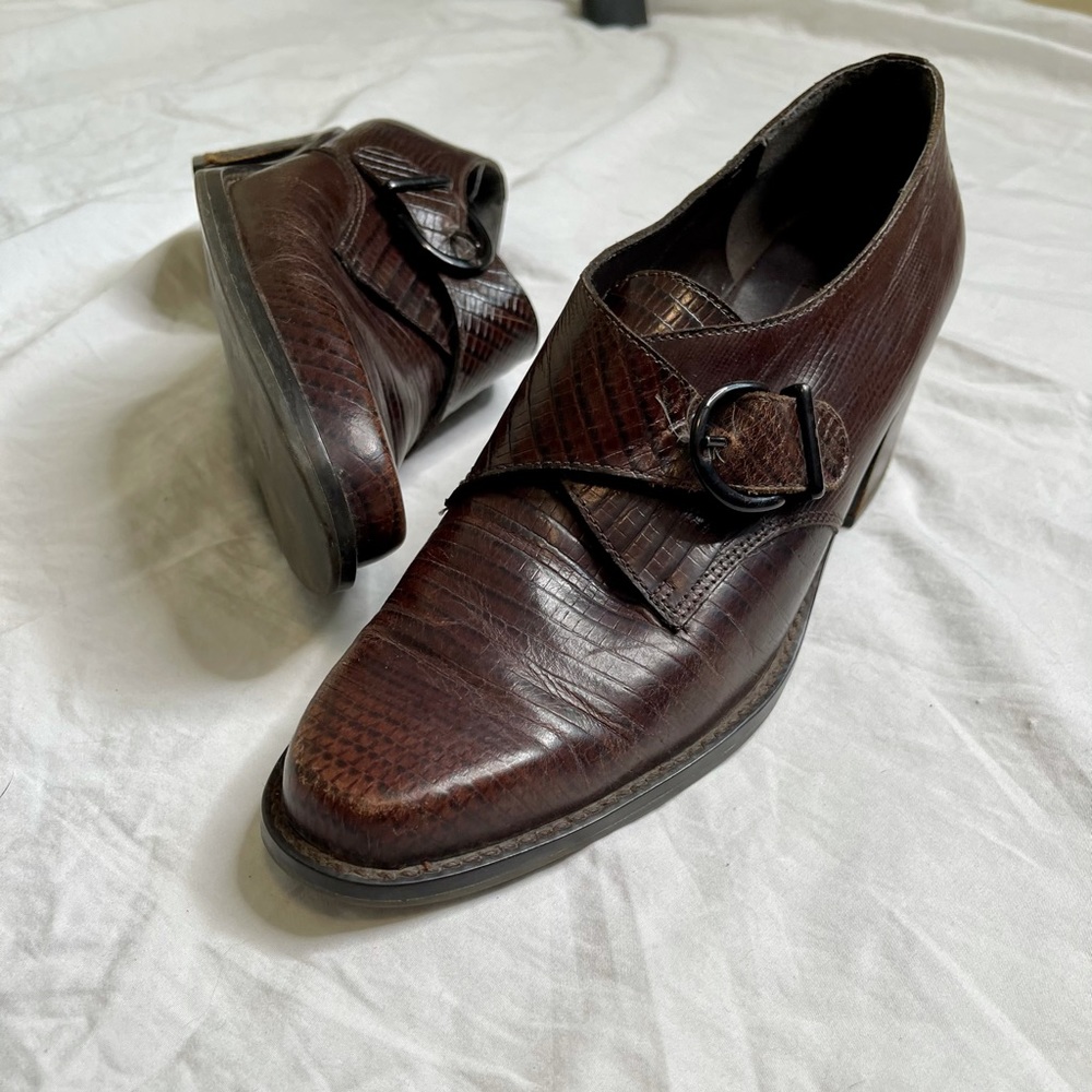 ❗️SOLD❗️Vintage croc print loafer - Picture 2 of 12